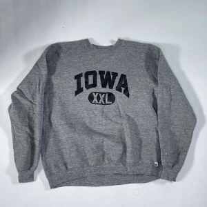 College vintage hoddie.  - Grå hoddie i perfekt skick. Iowa XXL på framsidan och tom på baksidan.
