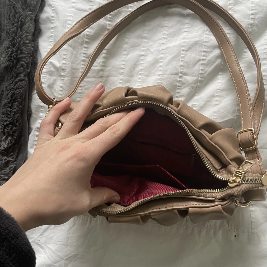 Beige handväska  - 90