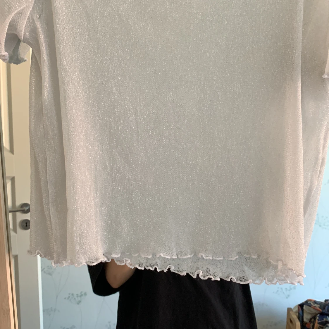 Silvrig fest topp - 91