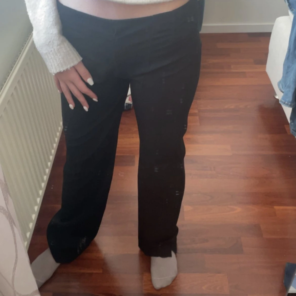 Lågmidjade kostymbyxor - 90