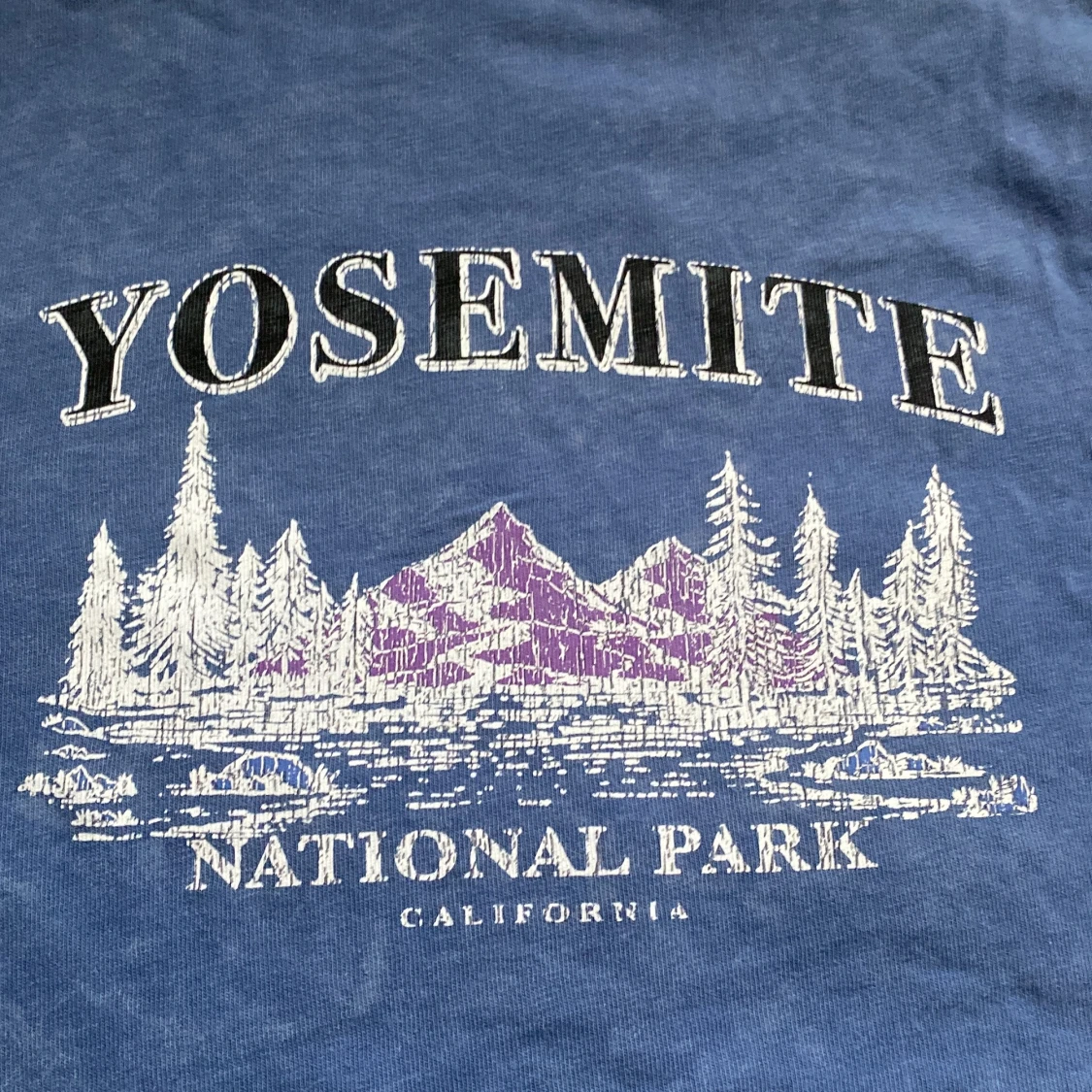 Blå långärmad crop top - 90