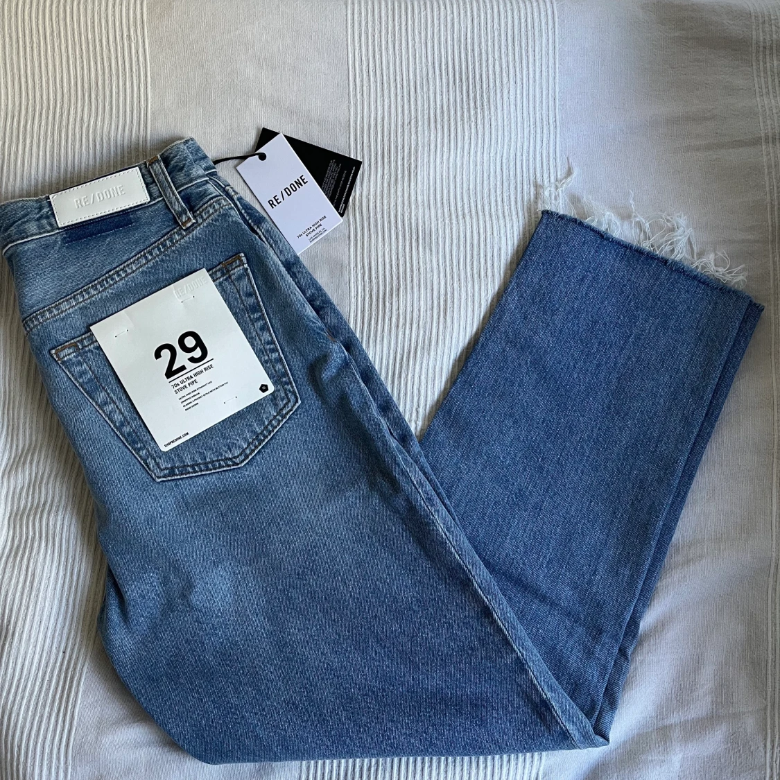 70s Ultra High Rise Stove Pipe från RE / DONE  - 90