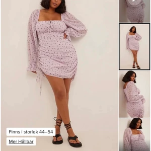 Miniklänning i chiffon med knytning - Slutsåld Nakd klänning. Nyskick. 