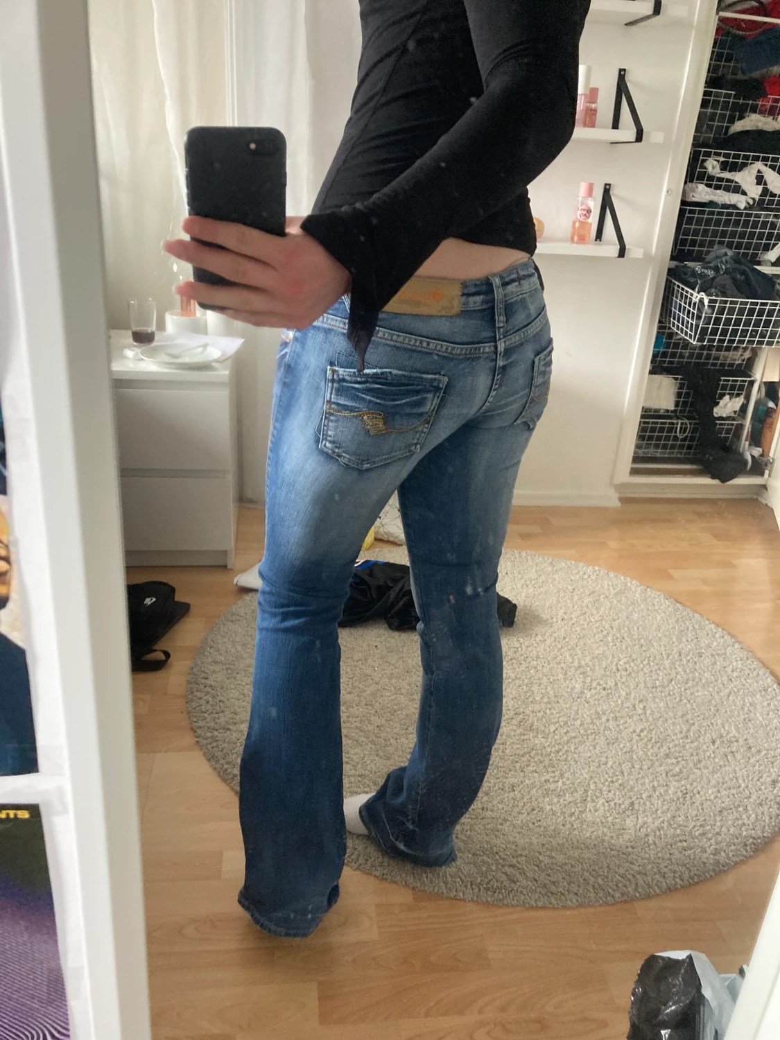 Lågmidjade jeans