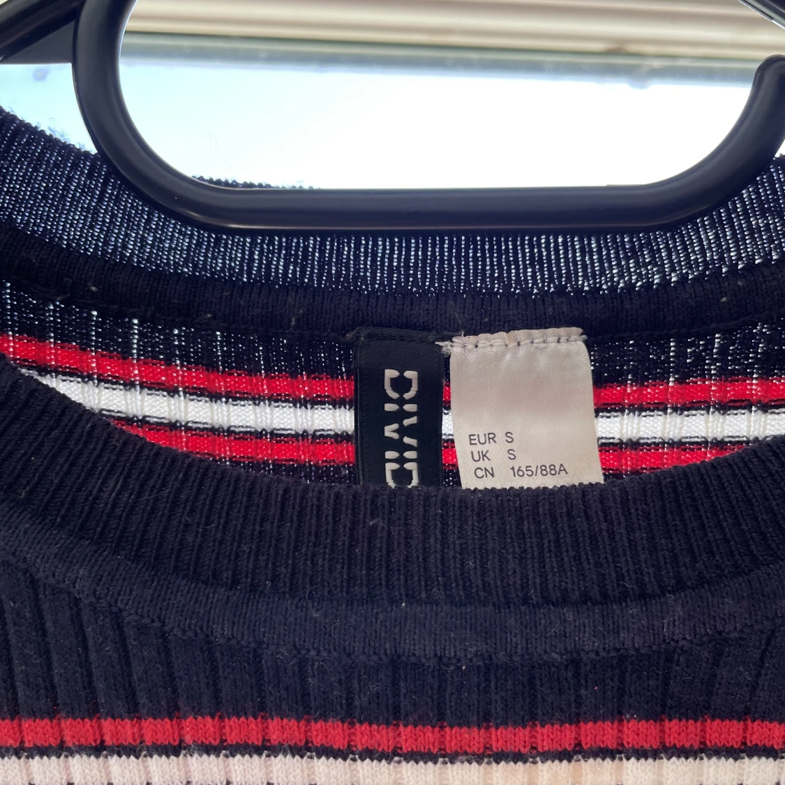 Ribbad T-shirt i S - 90