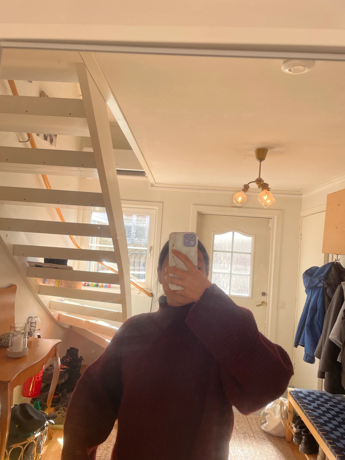 Vineröd polo tröja! - 90