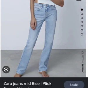 Zara jeans - Säljer mina zara jeans, straight leg mid rise, som var väldigt populära för några månader sen💓 finns fler bilder