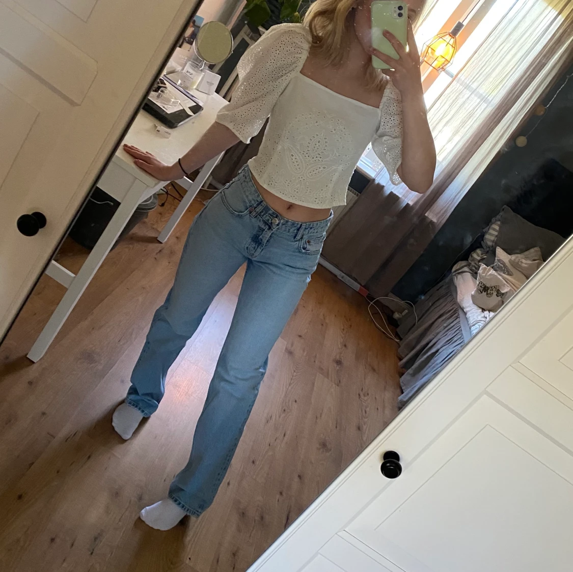 Broderad sommar topp 