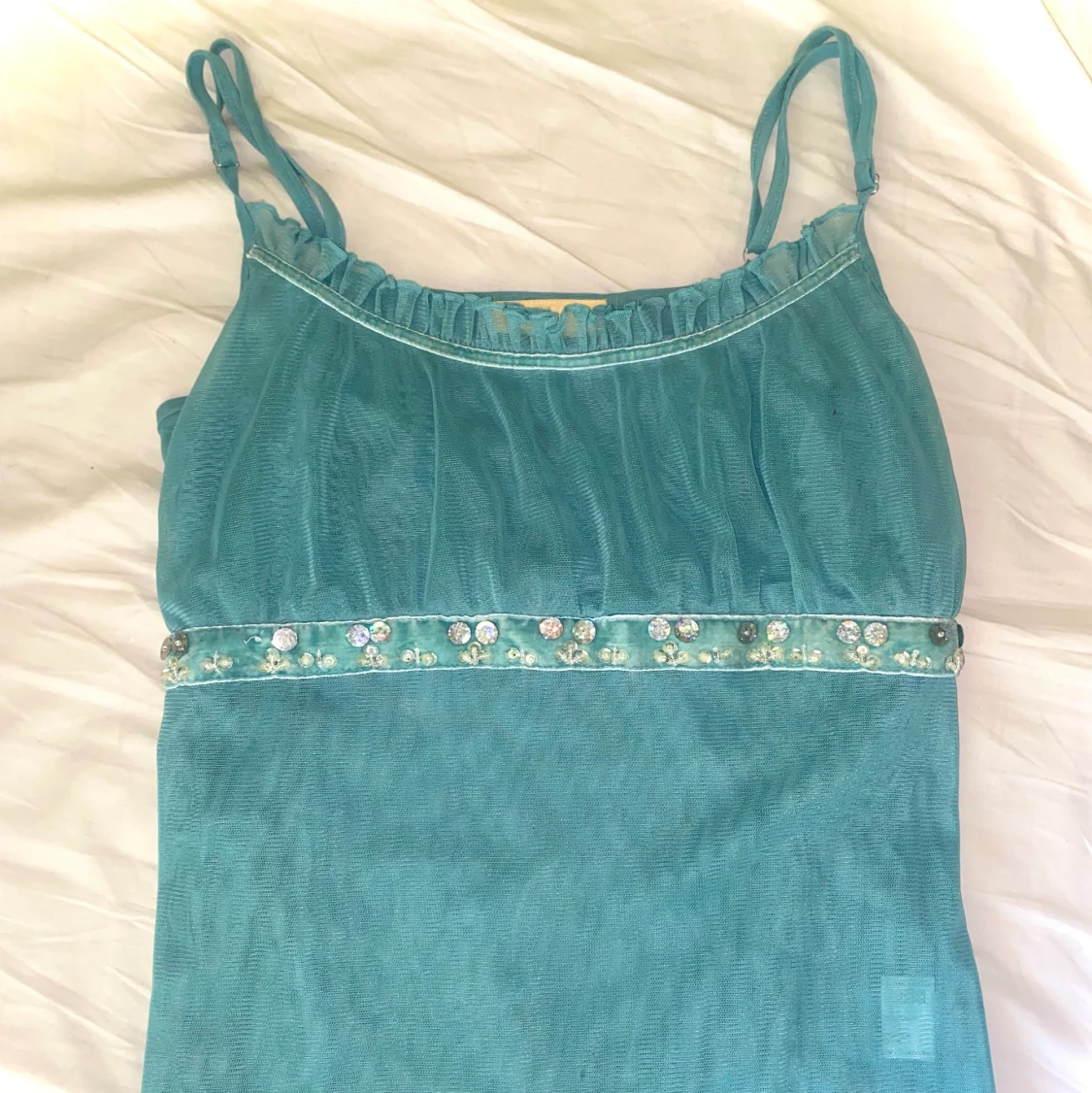 Mesh-linne med paljetter - 90