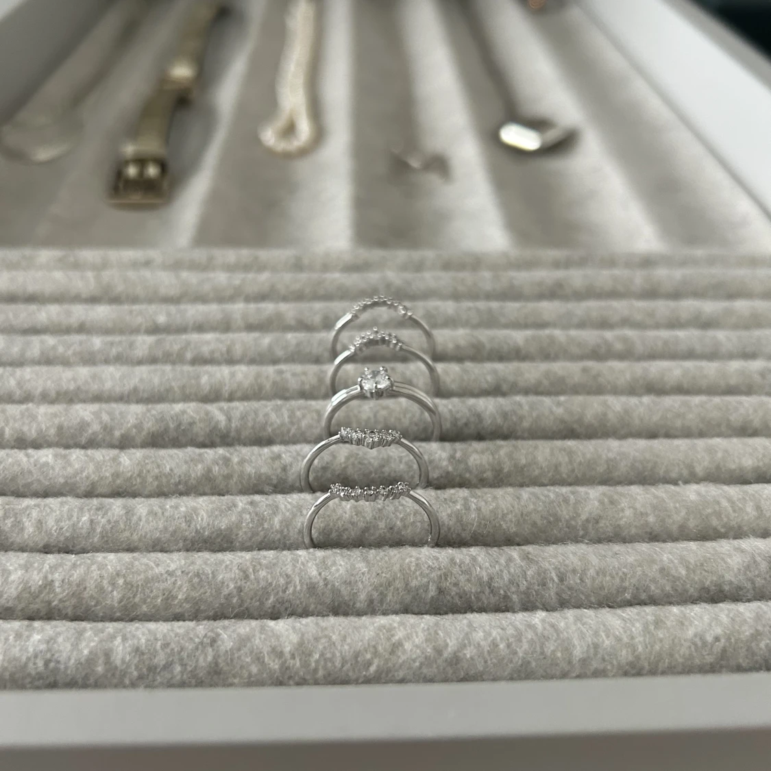 Silver ring med Sten  - 91