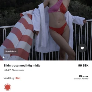 röda bikinitrosor  - Från NAKD i strl S. Oanvända🫶🏼ANVÄND KÖP NU FÖR GRATIS FRAKT TILL O MED 18 APRIL