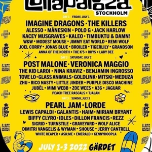Lollapalooza biljetter  - Säljer två biljetter till Lollapalooza dag 2 (2juli). 1000kr/st - 2000 för båda 