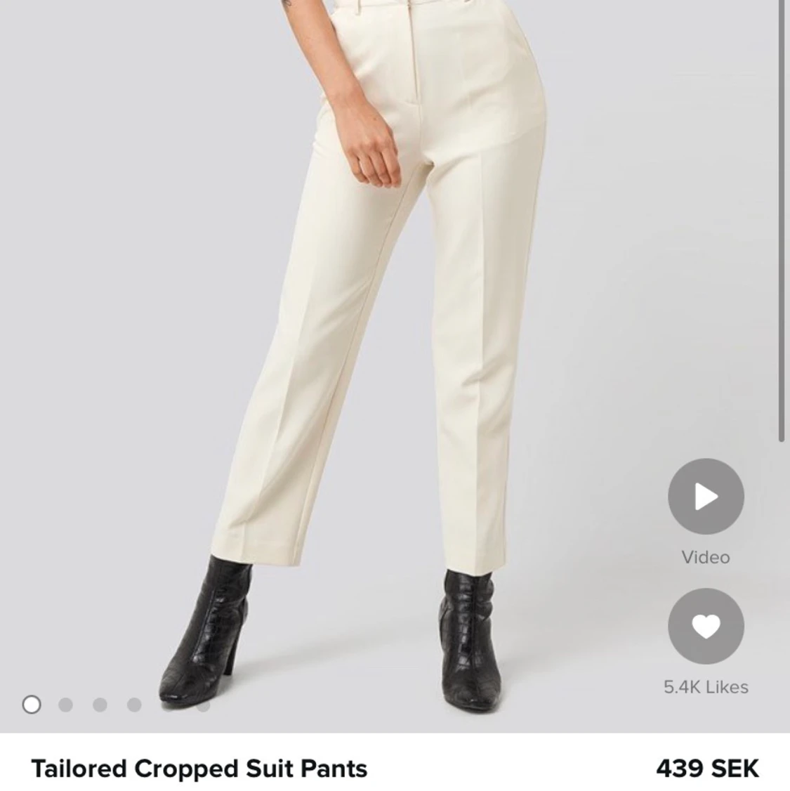 Kostymbyxor krämvit - 91