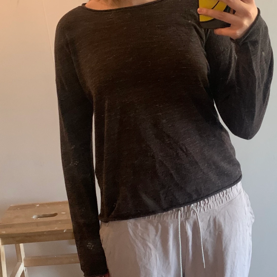 Brun långärmad tröja 