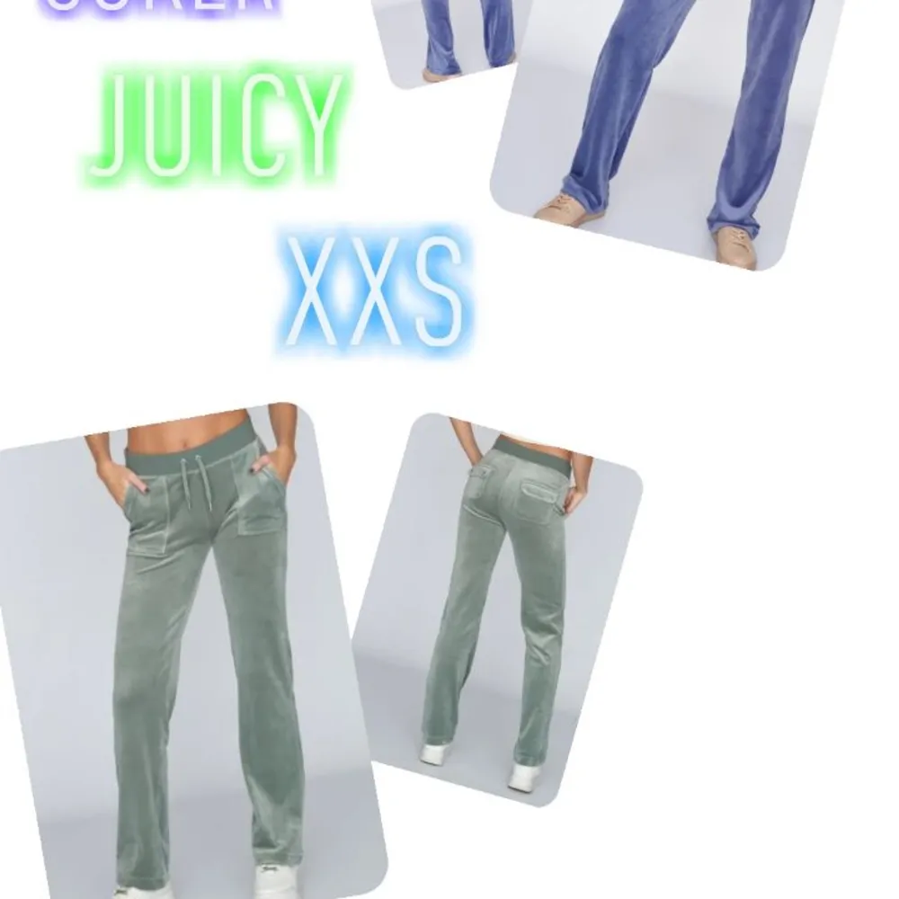 Hej!🤙🏻Jag söker juicy. Helst i mint grön men dem andra typ lila funkar såklart. Jag behöver xxs! Hör av er om ni har några!😻. Jeans & Byxor.