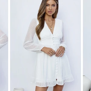 Vit klänning - Jättefin vit klänning från Dennis Maglic som passar perfekt som studentklänning och till sommaren🤍 Helt ny, endast testad. Nypris 899kr. Köparen står för frakten.