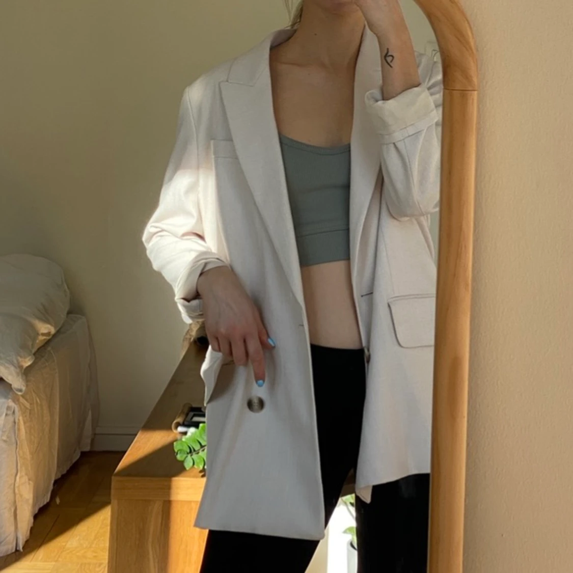 Beige kavaj (oversized) - 90