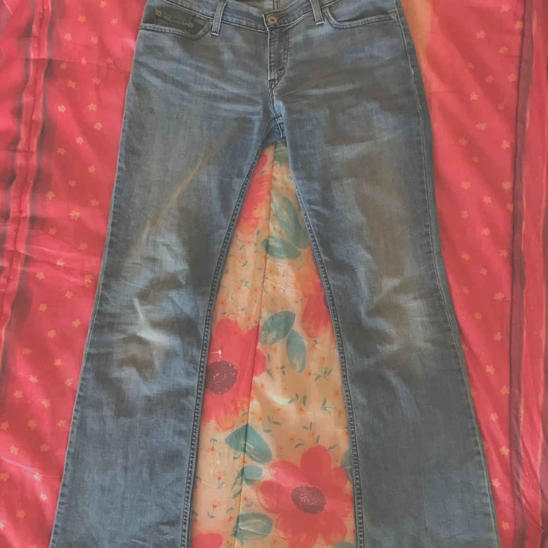 Lowrise utsvängda jeans  - 90