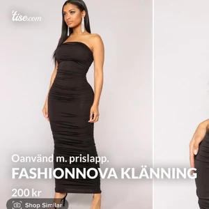 FashionNova klänning. Helt ny.  - Strl. XS Helt ny fashionnova klänning. Aldrig använd med prislapp kvar. 