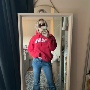 Röd northface hoodie - En röd snygg hoodie från the north face. Köpt second hand men i väldigt bra skick