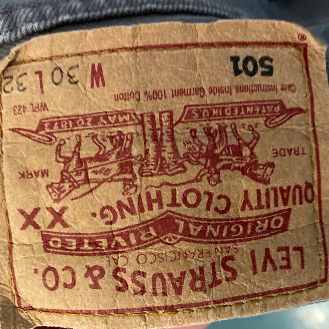 Gråa Levis 501 - 91