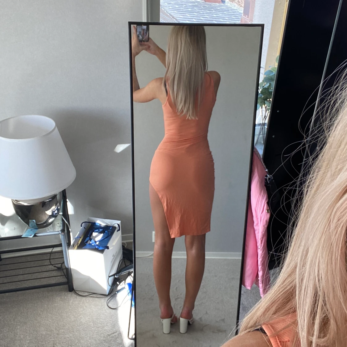 Klänning med slits - 91