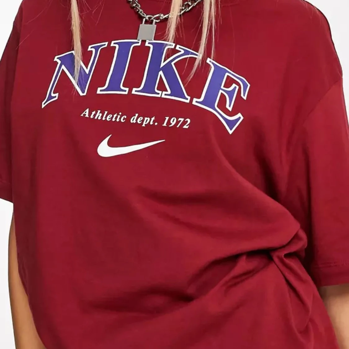 Nike vinröd oversized T-shirt - 90