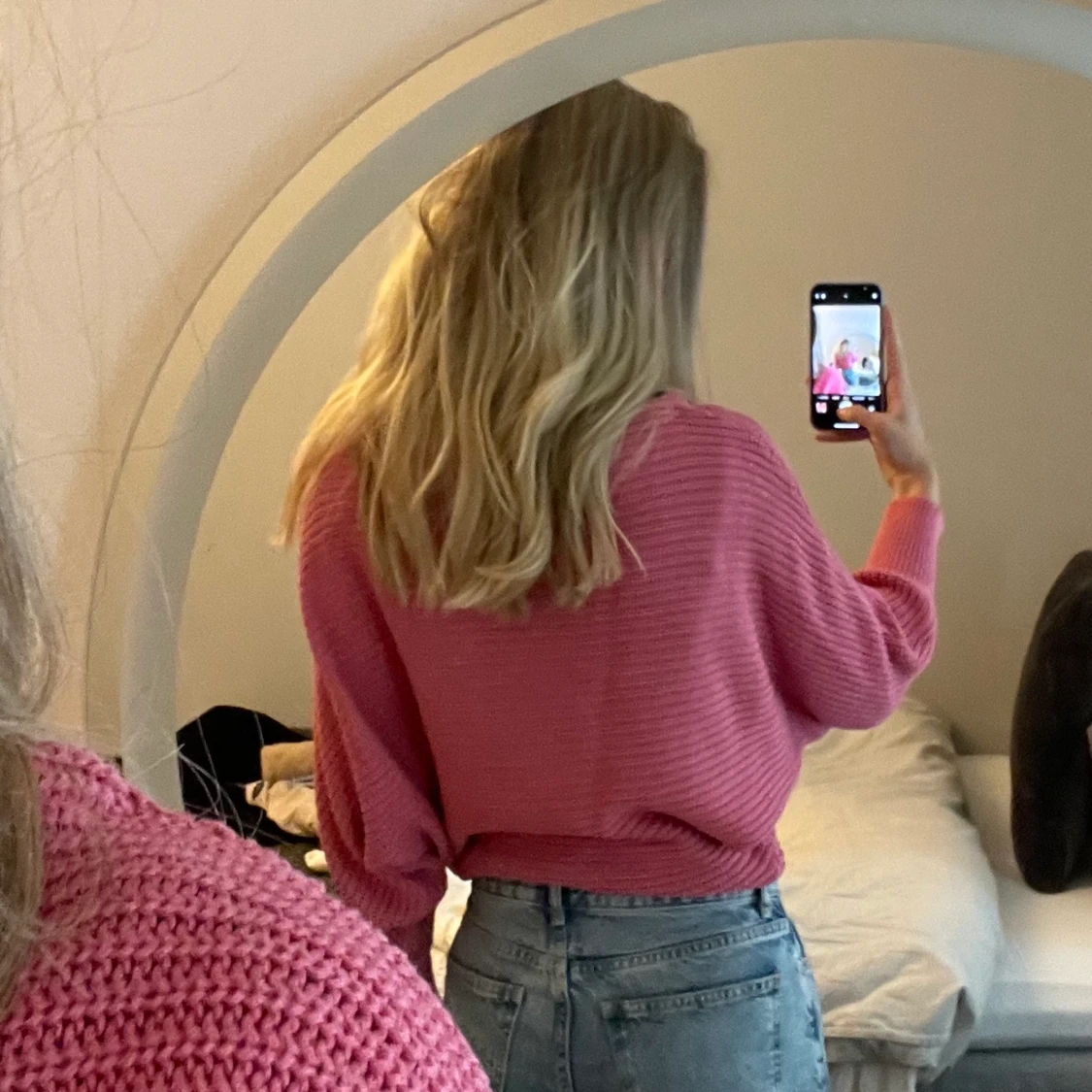 Stickad rosa tröja från na-kd