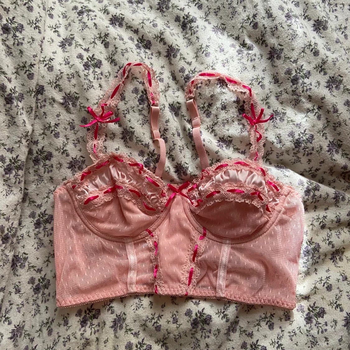 Rosa Korsett Topp - 90