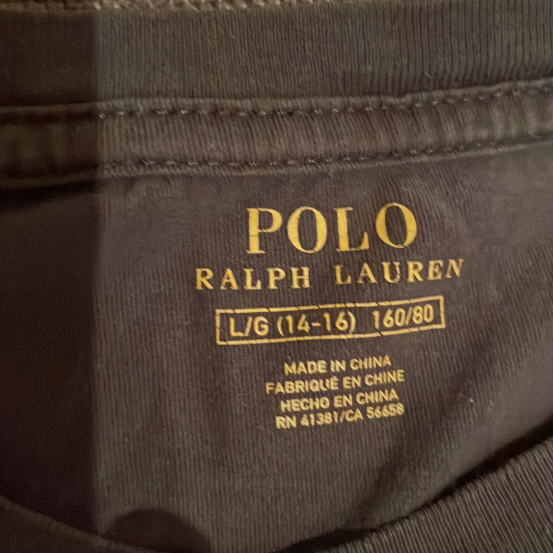 Ralphlauren, långärmad, mörkgrå - 90