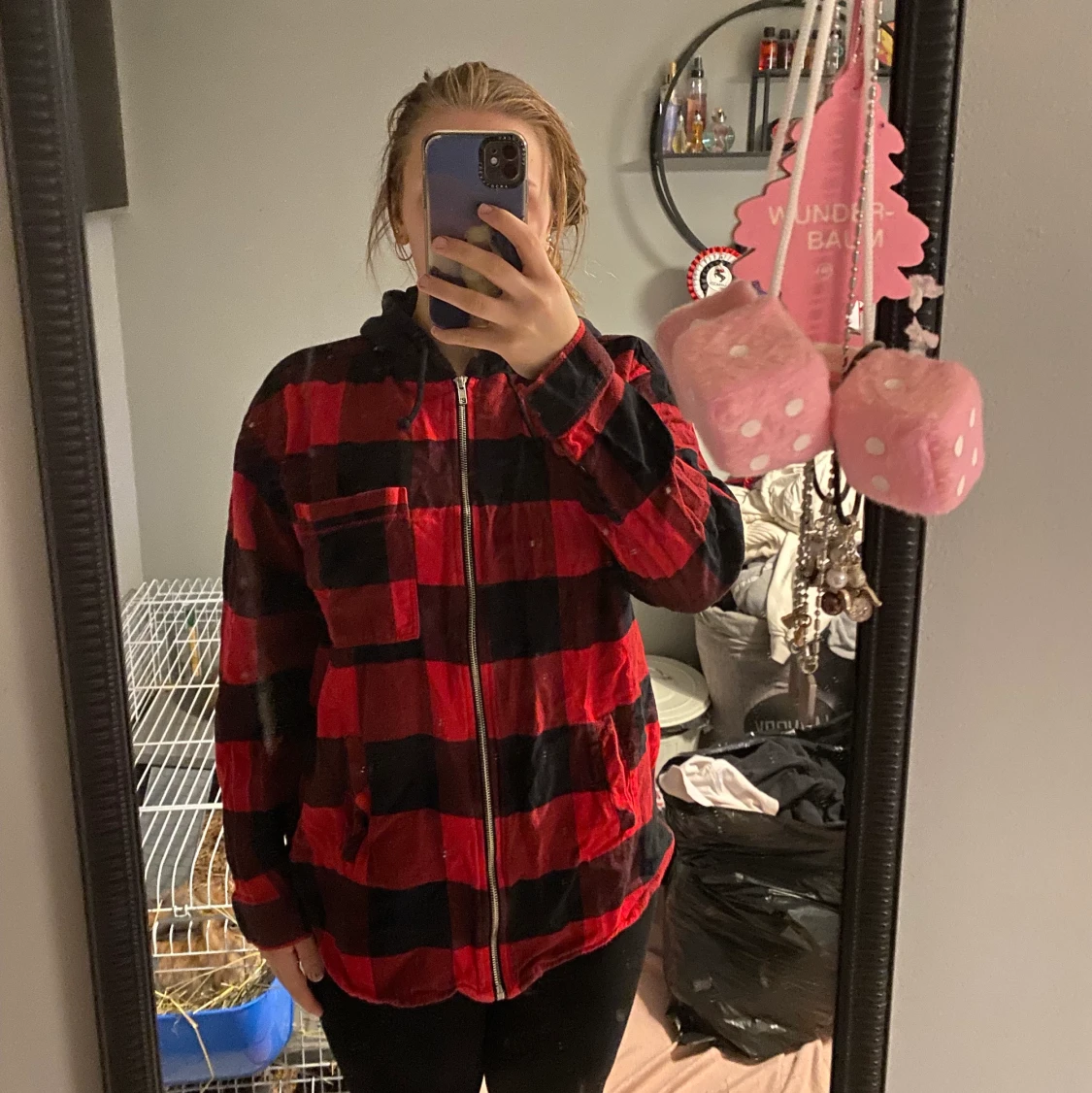 Flanell jacka/sip-hoodie - 91