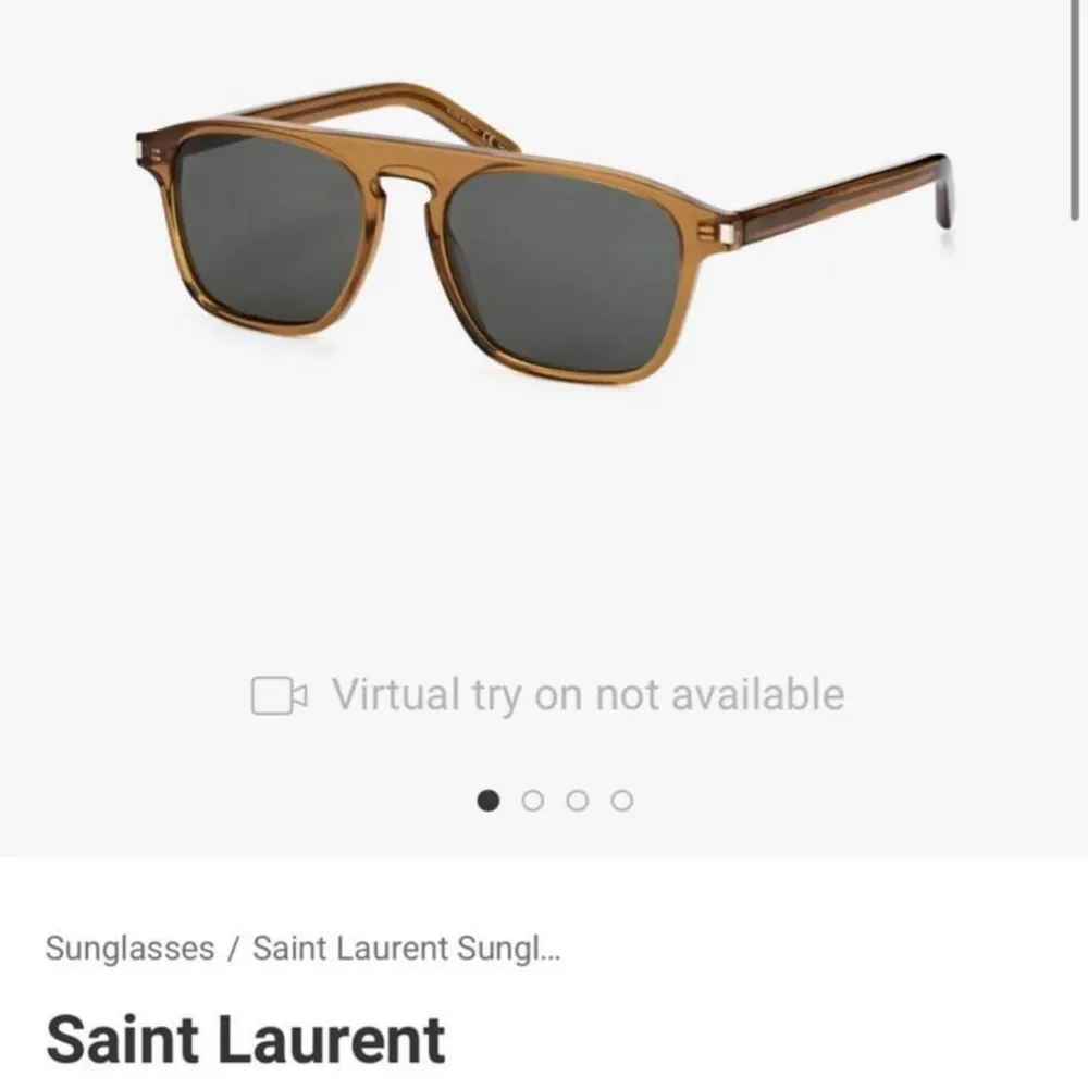 Saint Laurent solglasögon. Sl 158 005 i fint skick med glasögon fodral samt putsduk. Garanterat äkta, säljes då jag inte använder dom som jag tänkt. Nypris, 2800kr . Accessoarer.