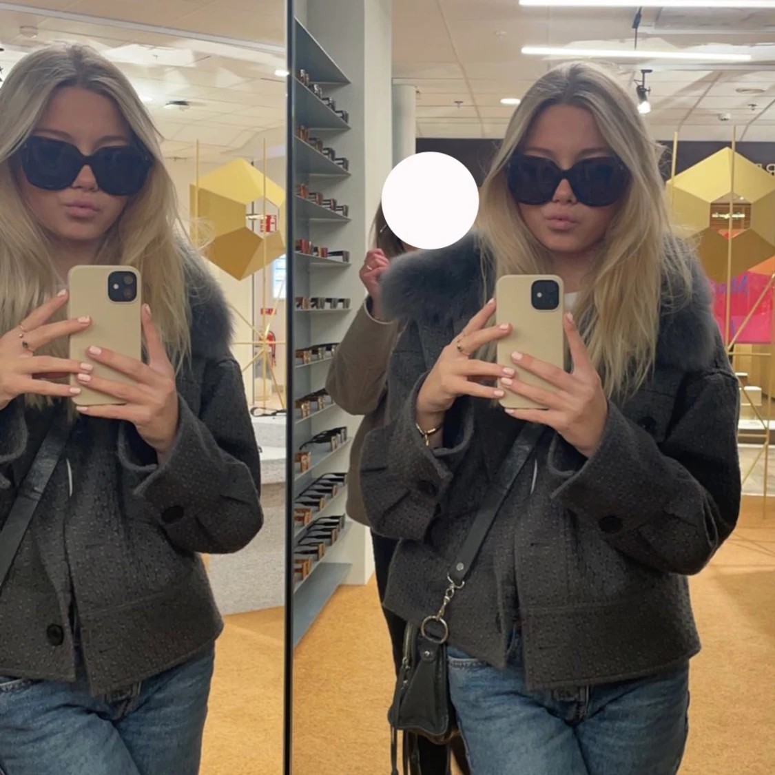 Meotine Charlie jacka i grått .  - 91