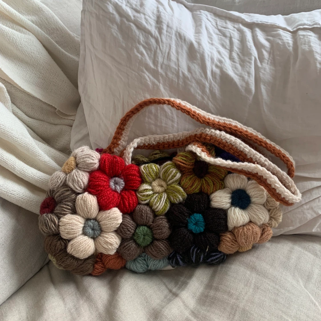 Vintage stickad väska 