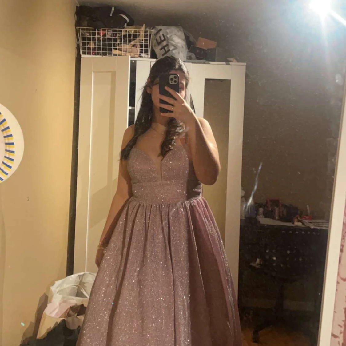 Klänning glittrig - 90