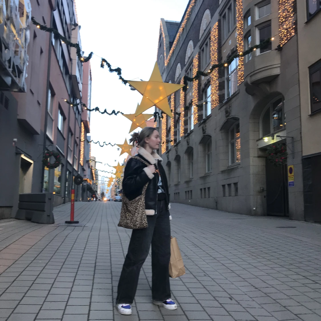 Vadderad skinnjacka - 90