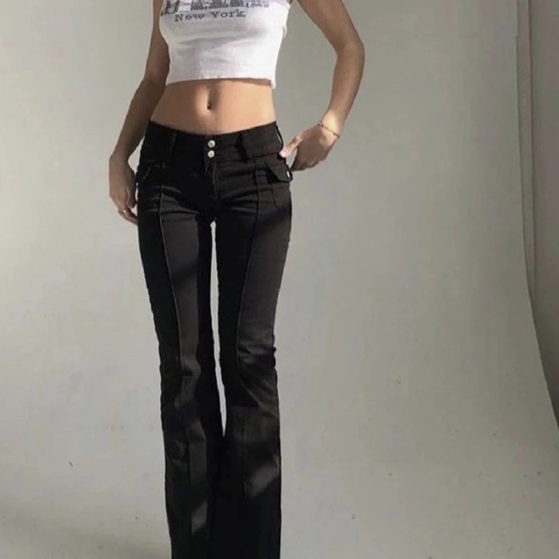 Mörkblå Agatha pants BrandyMelville - 91