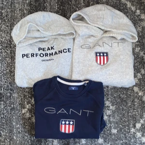 Hoodies  - 3 fina tröjor som inte kommer till användning längre, alla tröjor strl S……. 1 för 200 alla för 500