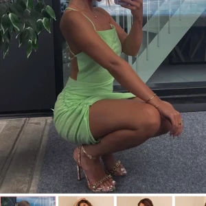 Nelly grön klänning - Oanvänd, storlek 38! Så snygg när man är brun! Lappar kvar.