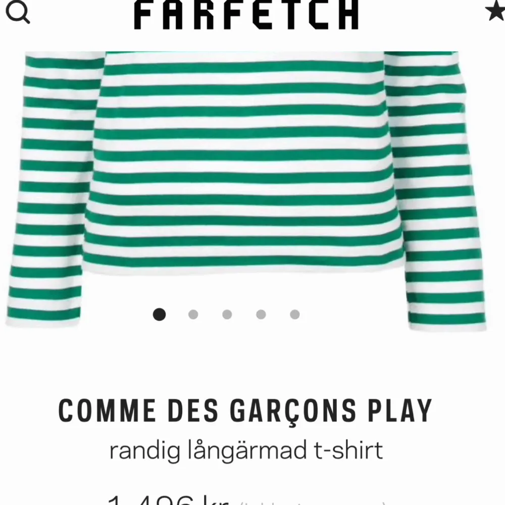 En comme des garcons långärmad tröja. Köpt på nk. I bra skick utan hål eller slitningar. Kan mötas i Stockholm eller frakta. Supersnygg tröja som passar till mycket och gör outfitten snyggare . T-shirts.