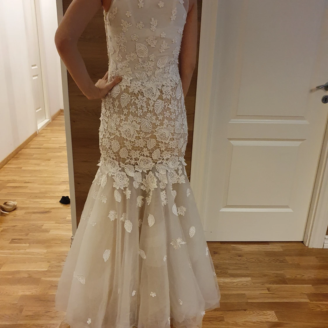 Stickad maxiklänning strl 4/36 - 91