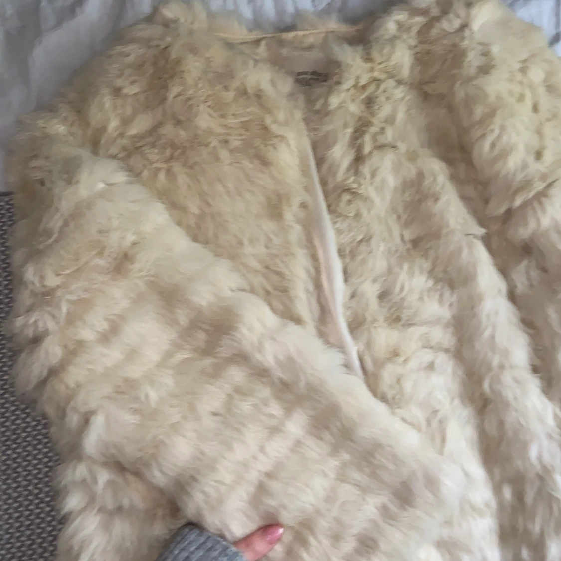 Pälsjacka i kaninpäls - 90