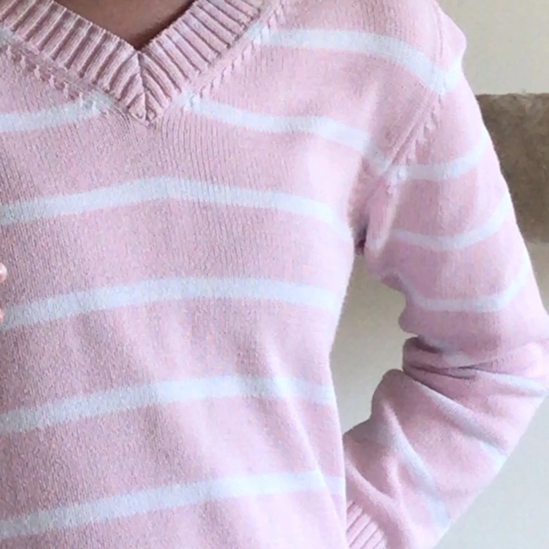 Randig croppad tröja - 90