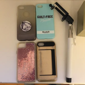 Skal + selfie stick  - 4 skal + en selfie stick = 120kr, 20 kr för skal st och 40 för selfiesticken 