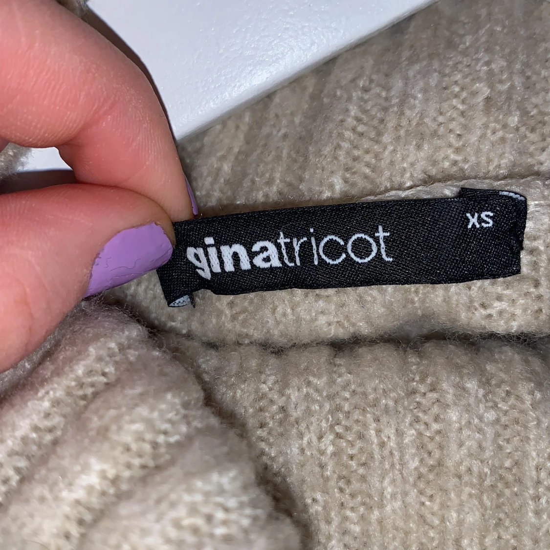 Jättemysig stickad polotröja från gina🥰 Buda!🥰 - 91