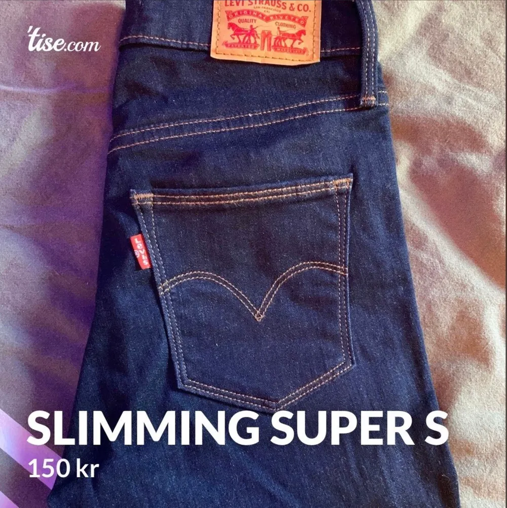 Säljer ett par slimming super skinny från Levis i strl 25 x 32. Jeans & Byxor.
