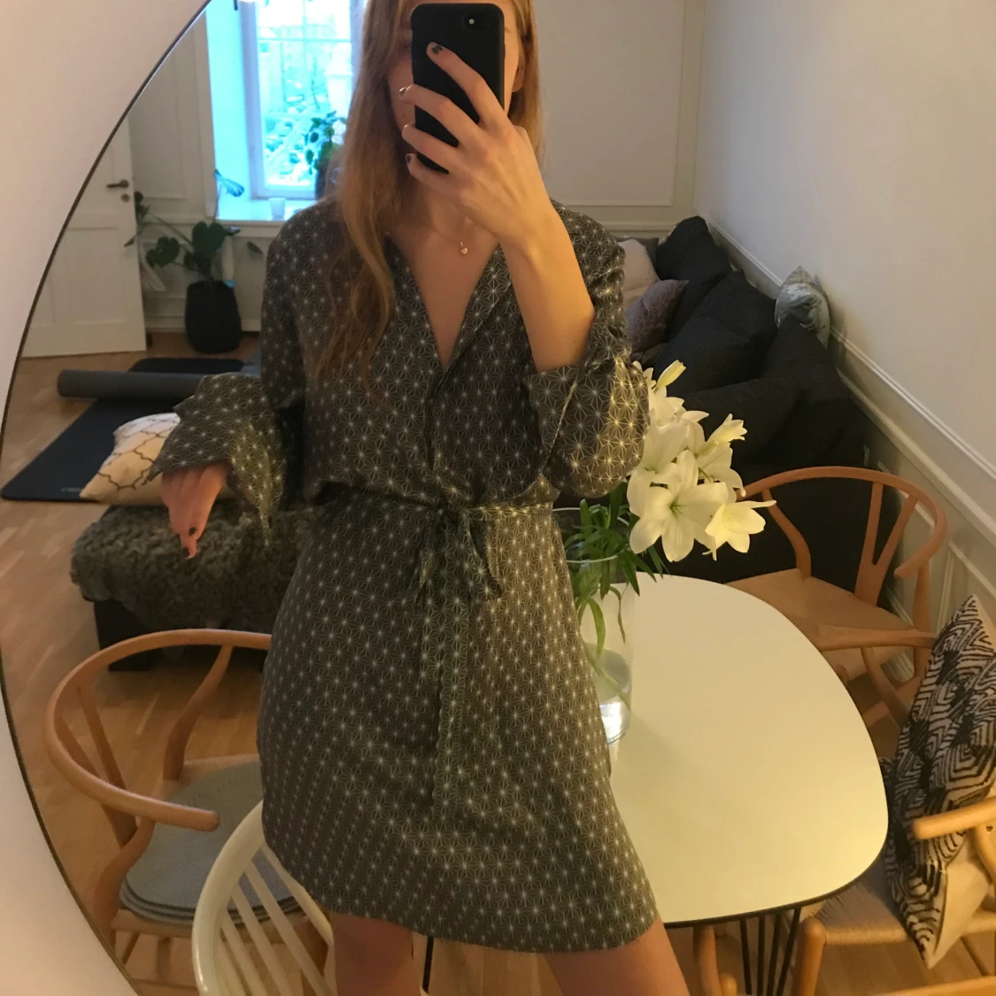 Snygg klänning i 100% silke. 