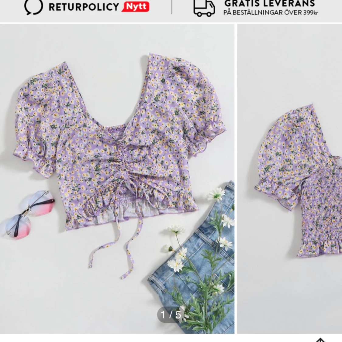 Lila topp från Shein - 90