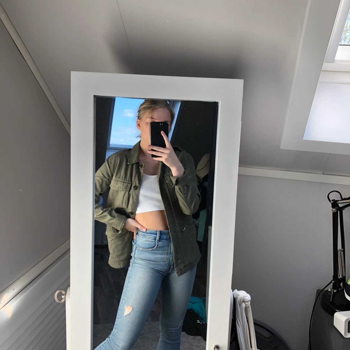 ”militärjacka” från H&M, strl 36 - 90