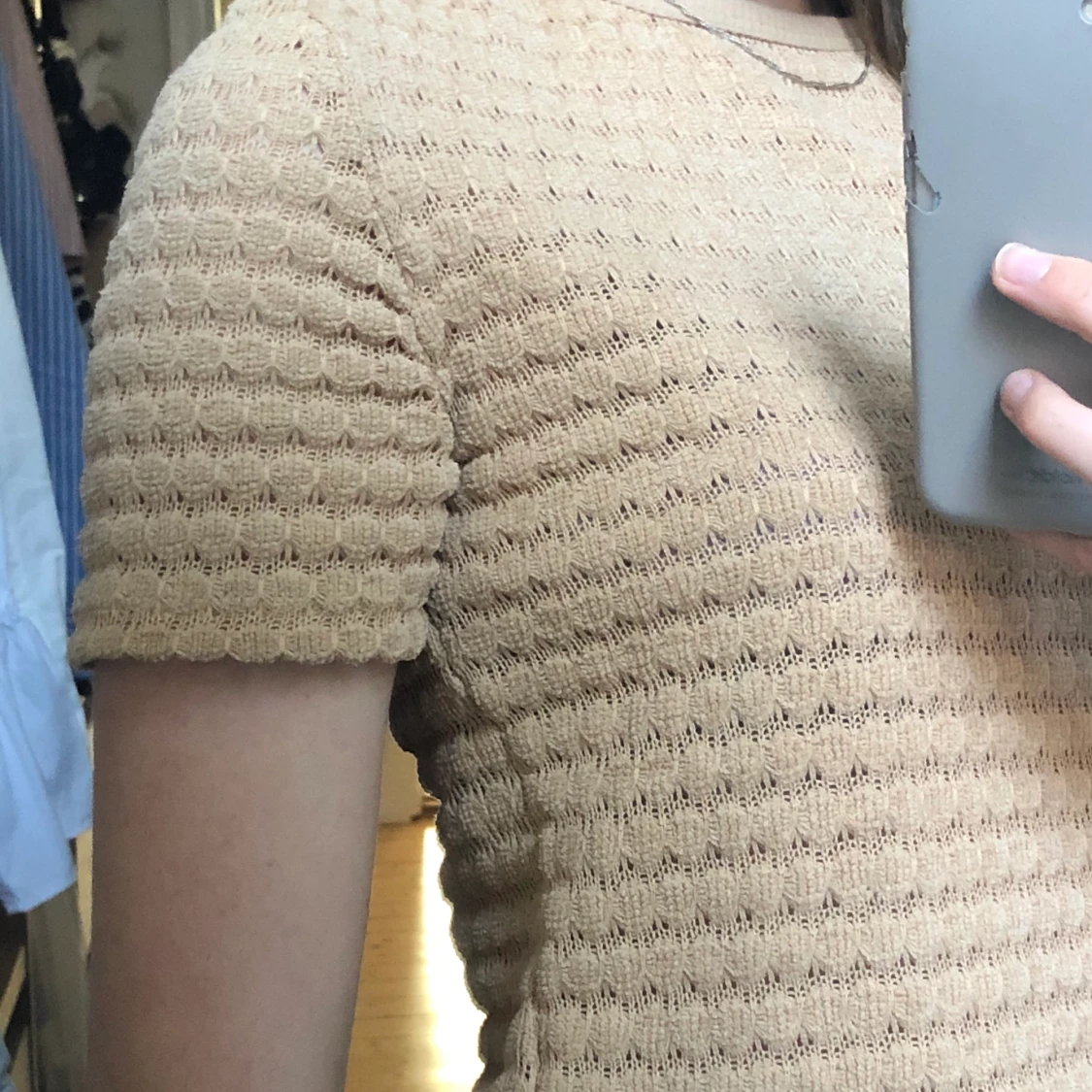 Beige stickad t-shirt från zara - 91